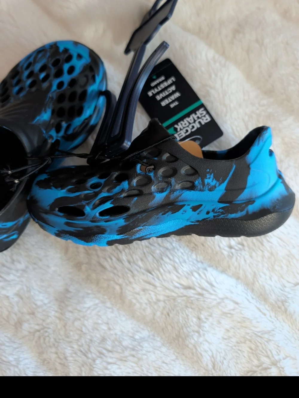 Rugged Shark Water Shoes/Speedo Swim Goggles Bundle Ages 3-6, Sz 8 NWT